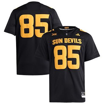 Men's adidas #85 Black Arizona State Sun Devils Premier Jersey