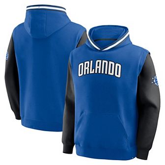Men's Fanatics Blue/Black Orlando Magic Half Court Shot Clock Fastbreak Hoodie