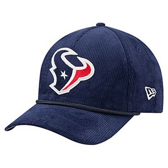 Men's New Era Navy Houston Texans Cord Corduroy 9FORTY A-Frame Adjustable Hat