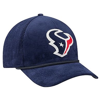 Men's New Era Navy Houston Texans Cord Corduroy 9FORTY A-Frame Adjustable Hat