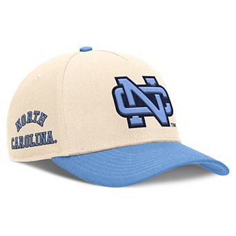 Men's Nike Natural/Carolina Blue North Carolina Tar Heels Academic Rise Dri-FIT Adjustable Hat