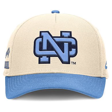 Men's Nike Natural/Carolina Blue North Carolina Tar Heels Academic Rise Dri-FIT Adjustable Hat