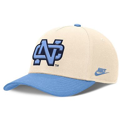 Men's Nike Natural/Carolina Blue North Carolina Tar Heels Academic Rise Dri-FIT Adjustable Hat