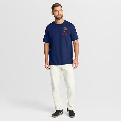 Men's Fanatics Navy Florida Panthers Crash The Net Legacy T-Shirt