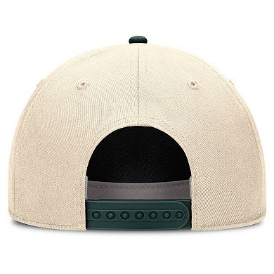 Men's Nike Natural/Green Michigan State Spartans Academic Rise Dri-FIT Adjustable Hat