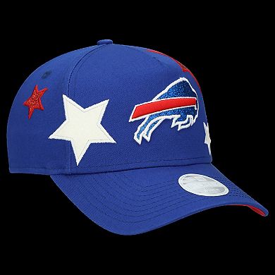 Women's New Era Royal Buffalo Bills Stardom A-Frame 9FORTY Adjustable Hat