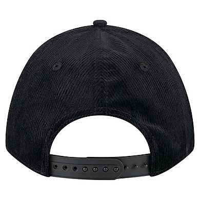 Men's New Era Black Baltimore Ravens Cord Corduroy 9FORTY A-Frame Adjustable Hat