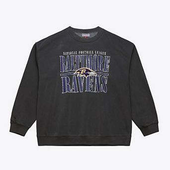 Men's Mitchell & Ness Black Baltimore Ravens Downtown Collection Fleece Sweatshirt