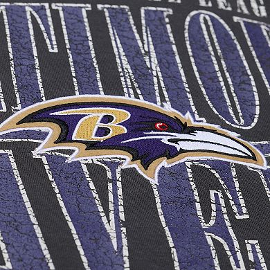 Men's Mitchell & Ness Black Baltimore Ravens Downtown Collection Fleece Sweatshirt