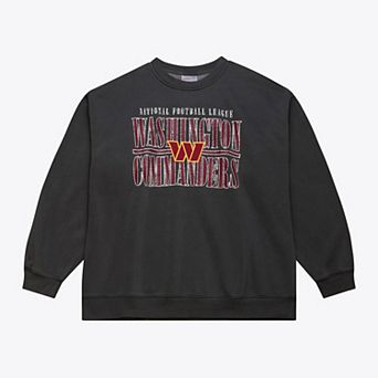 Men's Mitchell & Ness Black Washington Commanders Downtown Collection Fleece Sweatshirt