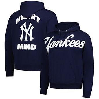 Men's New Era Navy BBC X New York Yankees Heart & Mind Hoodie