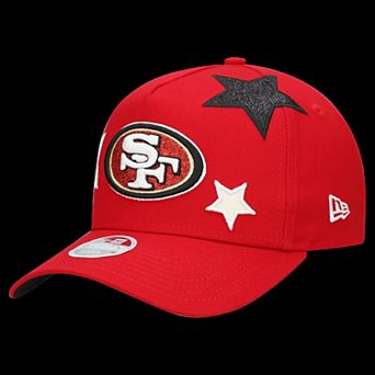 Women's New Era Scarlet San Francisco 49ers Stardom A-Frame 9FORTY Adjustable Hat