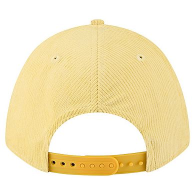 Men's New Era Gold Minnesota Vikings Cord Corduroy 9FORTY A-Frame Adjustable Hat