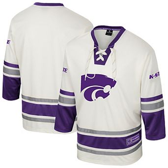 Men's Colosseum Cream Kansas State Wildcats Puck Proud Fashion Hockey Jersey