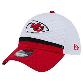 Men's New Era White/Red Kansas City Chiefs Dashmark Rays 39THIRTY Flex Hat