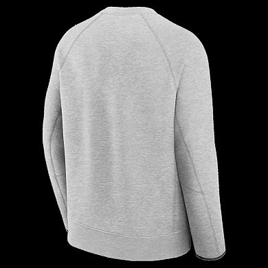 Men's Nike Heather Gray Chicago Bears Tech Fleece Raglan Sweatshirt