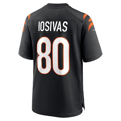 Men's Nike Andrei Iosivas Black Cincinnati Bengals Team Game Jersey