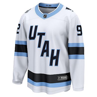 Men's Fanatics Logan Cooley White Utah Mammoth Away Breakaway Player Jersey