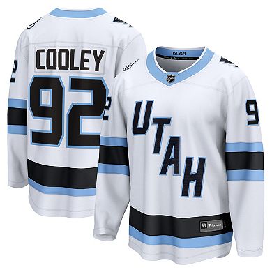 Men's Fanatics Logan Cooley White Utah Mammoth Away Breakaway Player Jersey