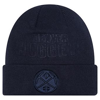 Men's New Era Navy Denver Nuggets Tonal Cuffed Knit Hat