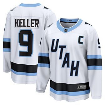 Men's Fanatics Clayton Keller White Utah Mammoth Away Breakaway Player Jersey