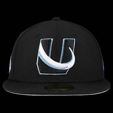 Men's New Era Black Utah Mammoth Team Secondary 59FIFTY Fitted Hat
