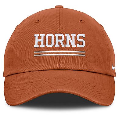 Men's Nike Texas Orange Texas Longhorns Club Campus Adjustable Hat