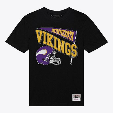 Women's Mitchell & Ness Black Minnesota Vikings Team Dynamic Boyfriend T-Shirt