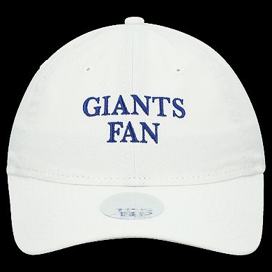 Women's New Era White New York Giants Team Fan 9TWENTY Adjustable Hat