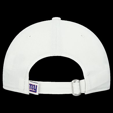 Women's New Era White New York Giants Team Fan 9TWENTY Adjustable Hat