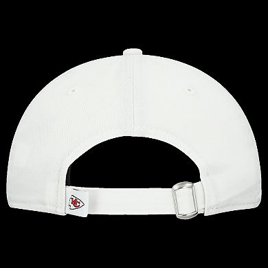 Women's New Era White Kansas City Chiefs Team Fan 9TWENTY Adjustable Hat