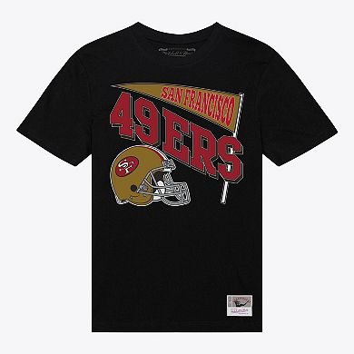 Women's Mitchell & Ness Black San Francisco 49ers Team Dynamic Boyfriend T-Shirt