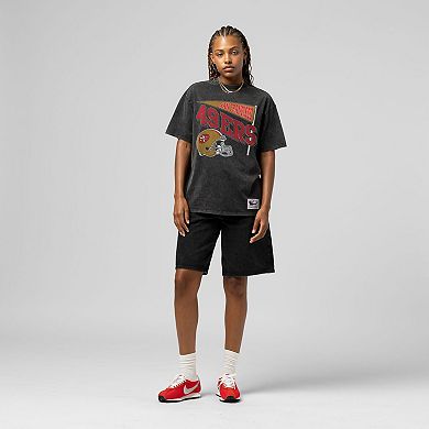 Women's Mitchell & Ness Black San Francisco 49ers Team Dynamic Boyfriend T-Shirt