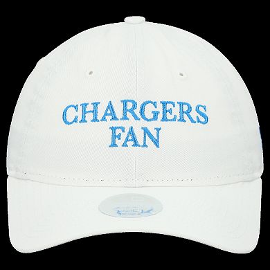 Women's New Era White Los Angeles Chargers Team Fan 9TWENTY Adjustable Hat