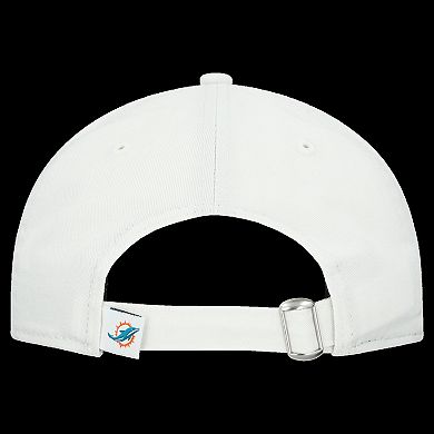 Women's New Era White Miami Dolphins Team Fan 9TWENTY Adjustable Hat