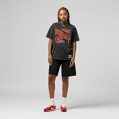 Women's Mitchell & Ness Black Cincinnati Bengals Team Dynamic Boyfriend T-Shirt
