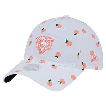 Women's New Era White Chicago Bears Fruit Pattern 9TWENTY Adjustable Hat