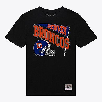 Women's Mitchell & Ness Black Denver Broncos Team Dynamic Boyfriend T-Shirt