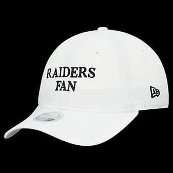 Women's New Era White Las Vegas Raiders Team Fan 9TWENTY Adjustable Hat