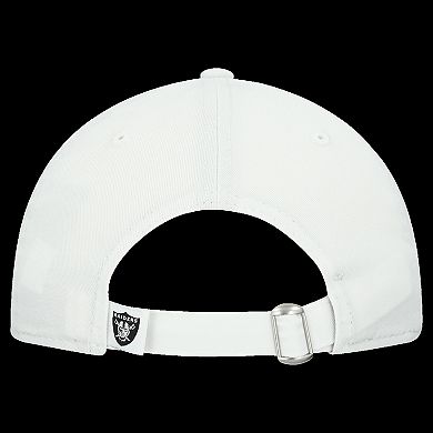 Women's New Era White Las Vegas Raiders Team Fan 9TWENTY Adjustable Hat
