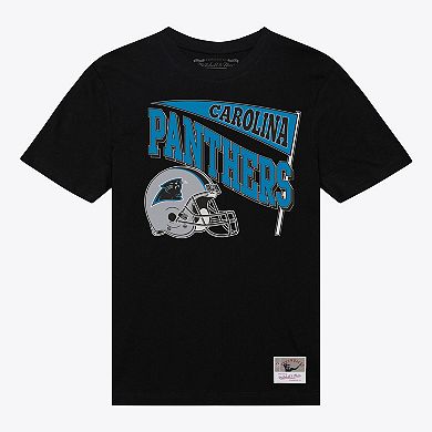 Women's Mitchell & Ness Black Carolina Panthers Team Dynamic Boyfriend T-Shirt