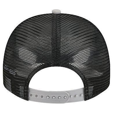 Men's New Era Cream/Black Chicago White Sox Banner A-Frame 9FIFTY Trucker Snapback Hat