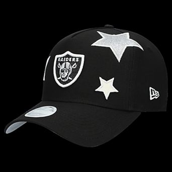 Women's New Era Black Las Vegas Raiders Stardom A-Frame 9FORTY Adjustable Hat