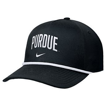 Men's Nike Black Purdue Boilermakers Rise Adjustable Hat
