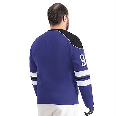 Men's G-III Sports by Carl Banks Purple Baltimore Ravens Adaptive Lord Stanley Crewneck Sweatshirt