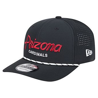 Men's New Era Black Arizona Cardinals Script 9SEVENTY Adjustable Hat