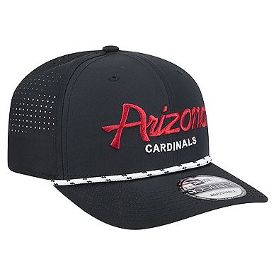 Men's New Era Black Arizona Cardinals Script 9SEVENTY Adjustable Hat