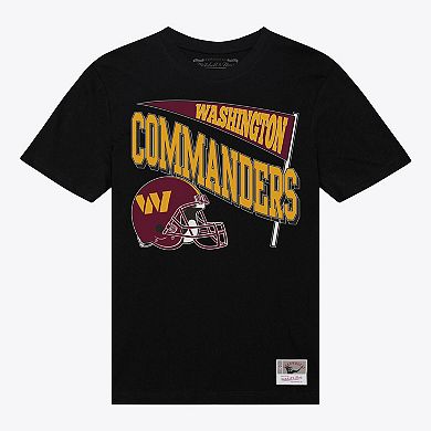 Women's Mitchell & Ness Black Washington Commanders Team Dynamic Boyfriend T-Shirt