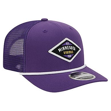 Men's New Era Purple Minnesota Vikings Team 9SEVENTY Adjustable Hat