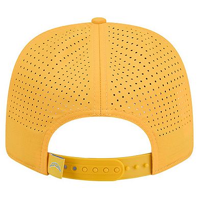 Men's New Era Gold Los Angeles Chargers Script 9SEVENTY Adjustable Hat